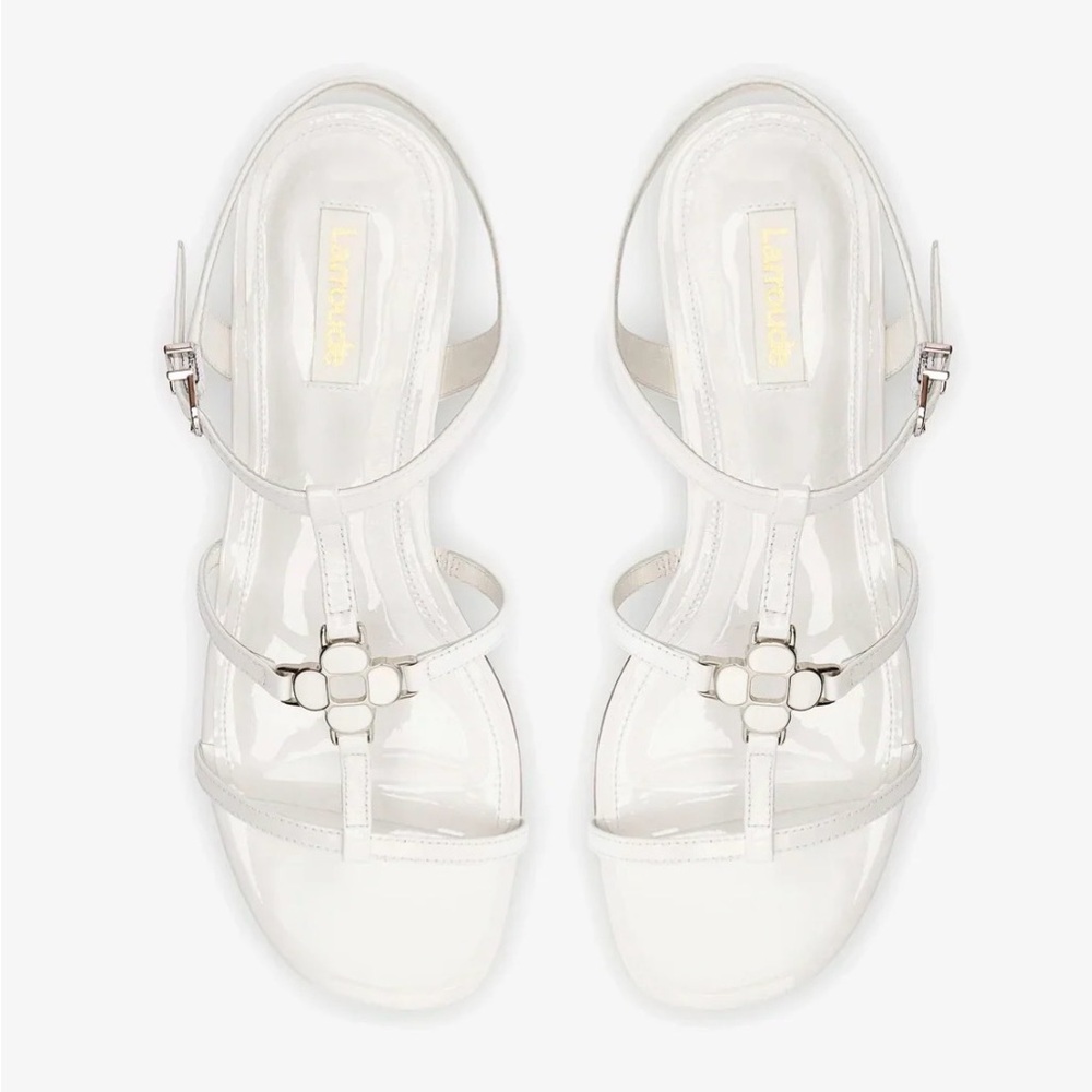 Larroudé Hana strappy sandal White Strappy Sandals Sz 9